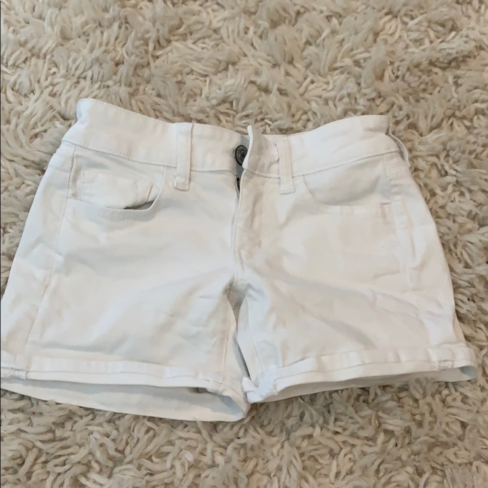 American eagle white jean shorts